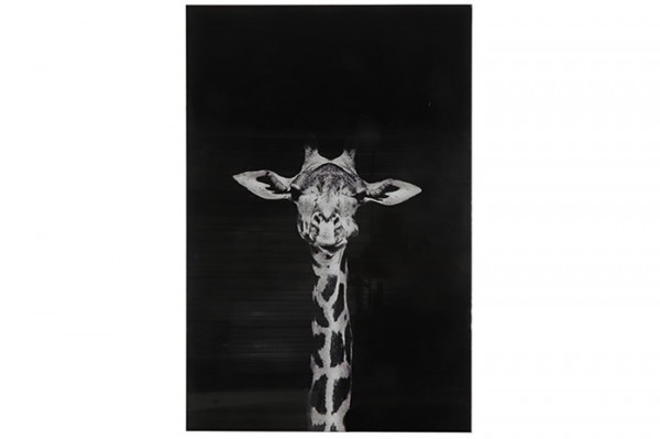 Gemälde Giraffe Schwarz, Größe XL von Decostar