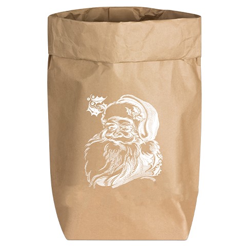 Paperbag "Weihnachtsmannx"-weiß