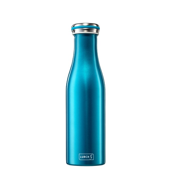 Lurch Isolierflasche, Edelstahl, Wasserblau, 0,5 l