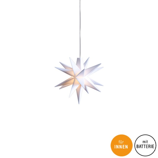 Sterntaler LED-Leuchtstern Babystern, weiß, Ø 8 cm, für den Innenbereich