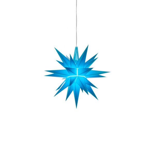 Herrnhuter Stern A1e, blau, 13 cm, Kunststoff, für den Innenbereich
