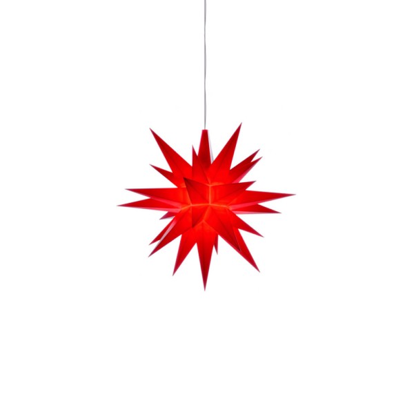 Herrnhuter Stern A1e, rot, 13 cm, Kunststoff, für den Innenbereich