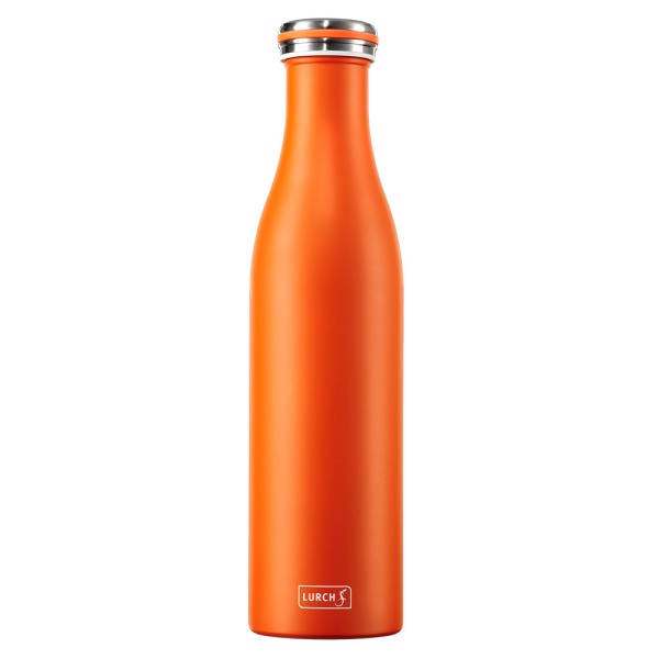 Lurch Isolierflasche Edelstahl, Orange, 0,75 l