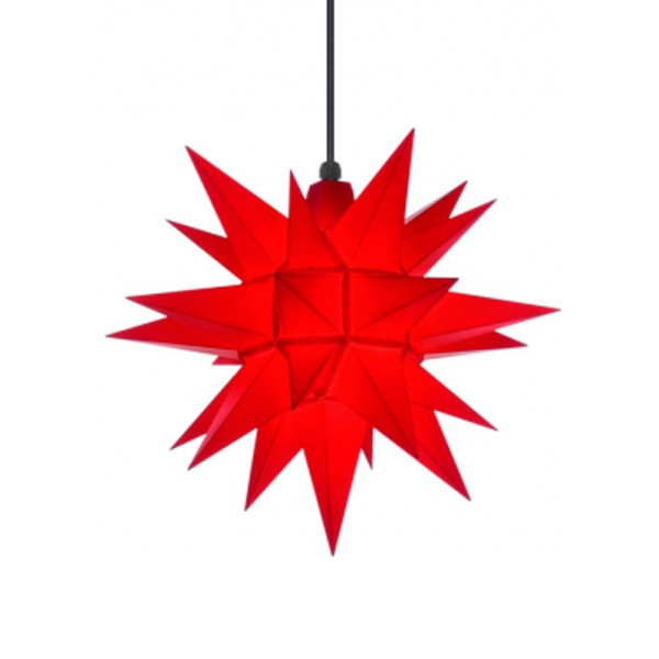 Herrnhuter Stern A4, rot, 40 cm, Kunststoff, für den Innen- und Außenbereich