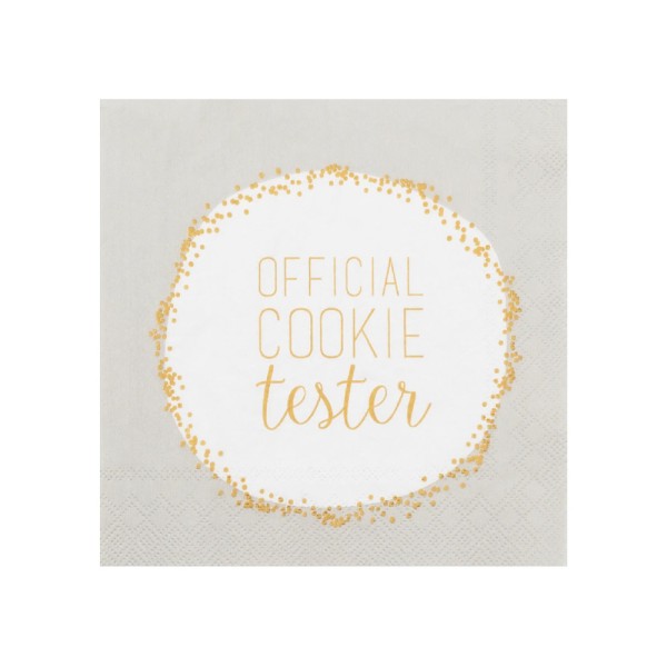 Räder Cocktailservietten "Official Cookie Tester"