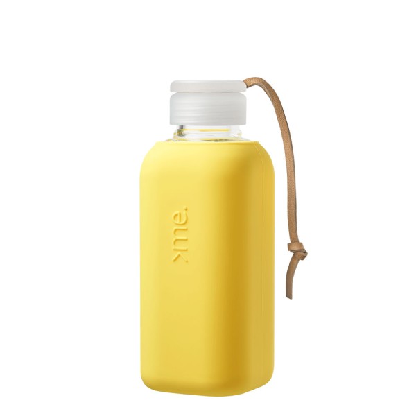 SQUIREME Y1 Glas-Trinkflasche, Yellow