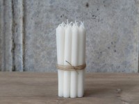 10er Pack Mini Kerzen weiß