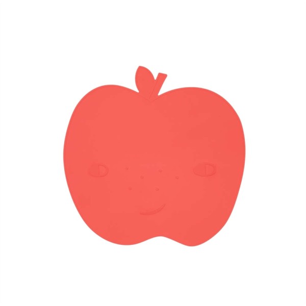 OYOY MINI Yummy Apple Platzset, Cherry Red