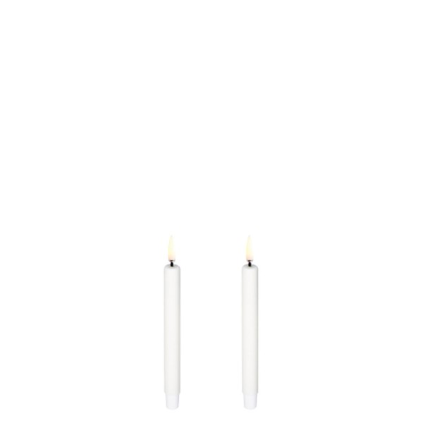 Uyuni LED Stabkerze, 2 Stück, Nordic White, 1,3 x 13,8 cm