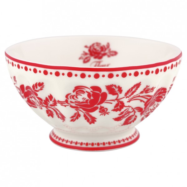 French bowl XL Fleur red