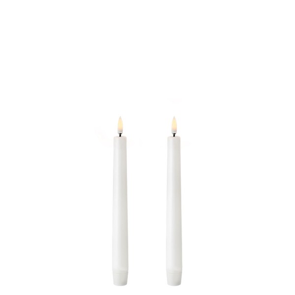 Uyuni LED Stabkerze, 2 Stück, Nordic White, 2,3 x 20,5 cm