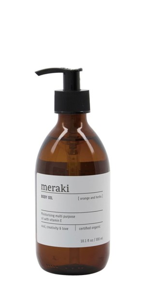 Meraki Body Oil, Orange & herbs, 300 ml