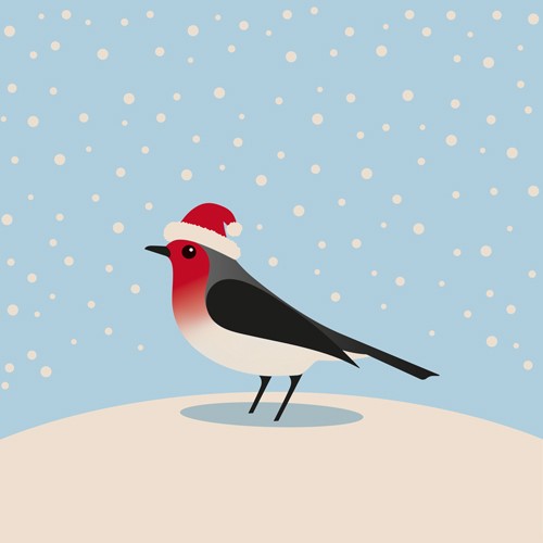 Napkin Winter Sparrow