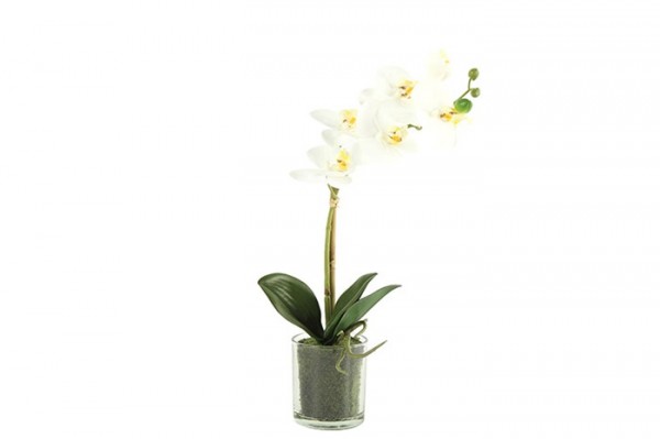 Kunstblume Phalaenopsis weiß