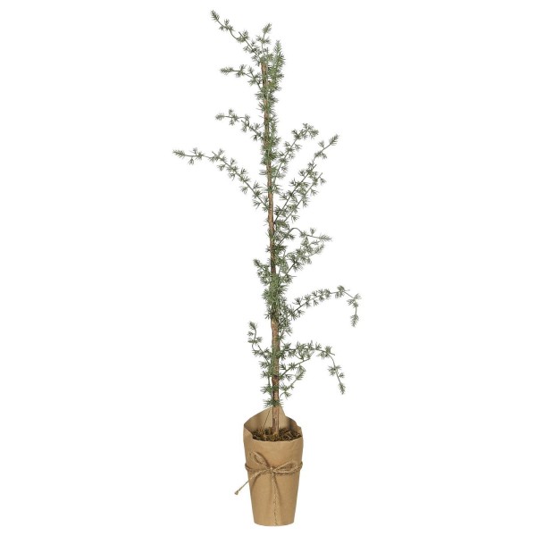 Ib Laursen Stillenat Zeder Kunstpflanze mit Papiertopf mittel